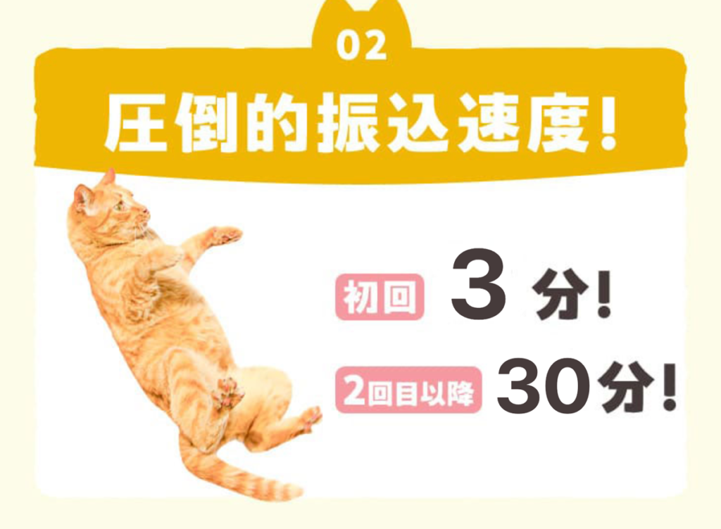 キャッツマネー振込時間